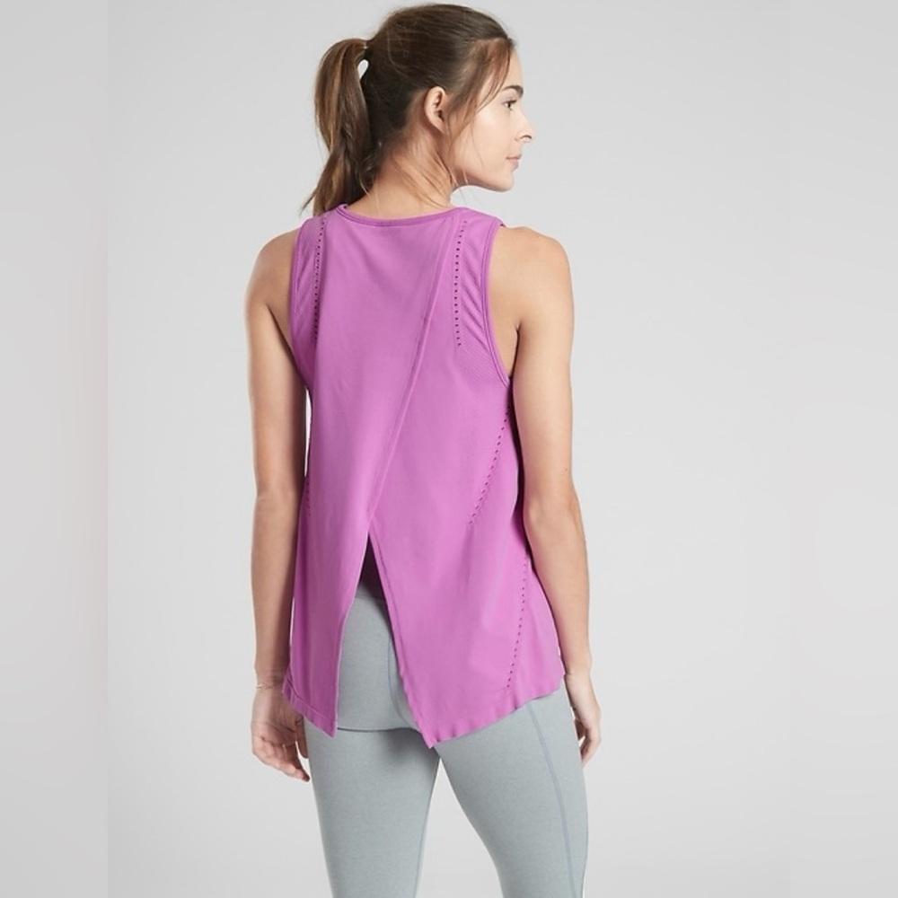 Athleta Foothill Seamless Purple Tank Top